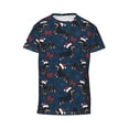 thumbnail image 6 of Fuzoiu Christmas Dachshund Print Youth Short Sleeve T-Shirt,Youth Dry-Fit Active Athletic T-Shirt,Short Sleeve Tops Tees for School, Sports, and Casual Wear, 6 of 6