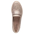 thumbnail image 4 of Clarks 26141627W: Women's Sharon Gracie Pewter Suede Penny Loafer WIDE, 4 of 5