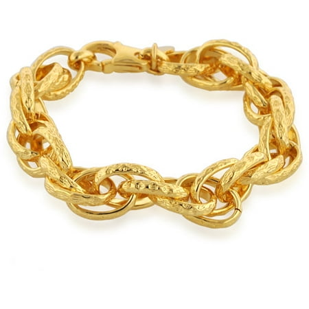 Dolce Vita 18kt Goldtone Textured Bracelet, 8"
