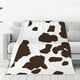 thumbnail image 1 of Balery Brown Cow Manta de Felpa Suave y Acogedora – Cobija de Franela Aterciopelada para Cama, Lavable y Cálida para Sofá, Mascotas, Transpirable-80"x60", 1 of 7
