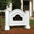 thumbnail image 3 of Mayne Nantucket Horizontal Sign Holder 39.5" x 7" x 31.5" White Platic Address Sign, 3 of 4