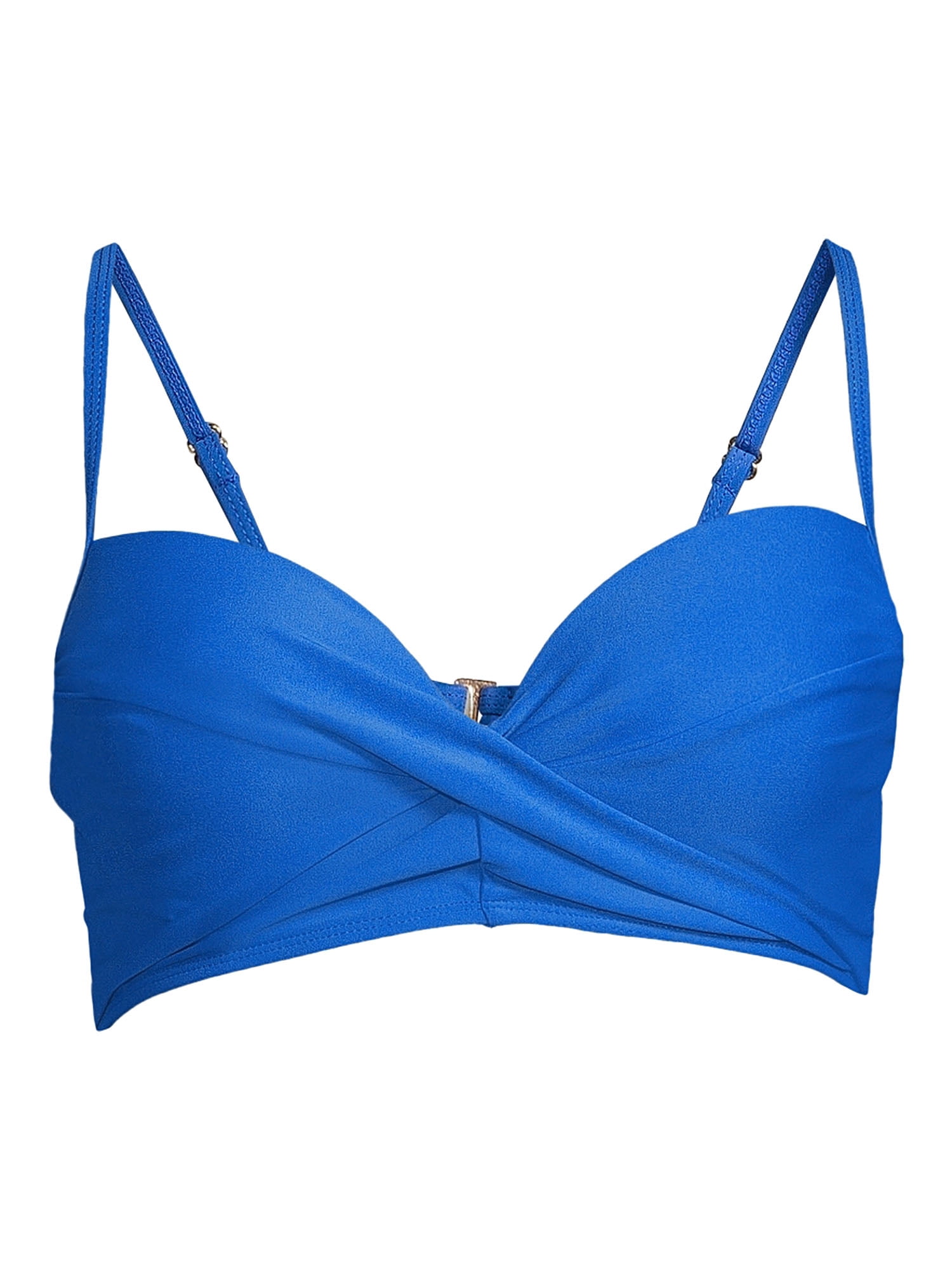 Nicole Miller Women's Twist Front Bikini Swimsuit Top