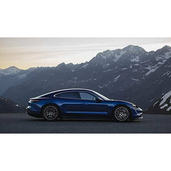 Iconic Arts Supercar- Porsche Taycan Electric Laminated 24x36 Poster