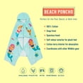 thumbnail image 2 of Toalla de Playa con Capucha Wildkin Sirenas 100% Algodón para Niños, 2 of 7