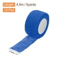 thumbnail image 2 of 12 Paquete de vendaje cohesivo elástico 1 pulgada x 5 yardas cinta atlética autoadhesiva transpirable azul, 2 of 5
