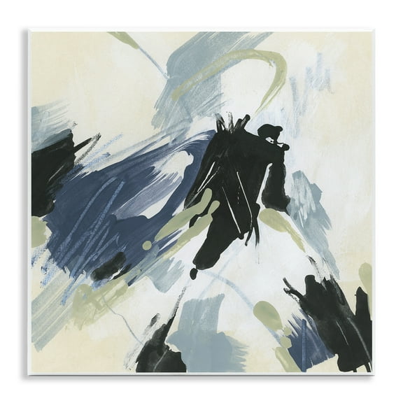 Stupell Industries Dynamic Abstract Pattern Abstract Painting Unframed Art Print Wall Art, 12 x 12