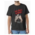 thumbnail image 1 of Men's Black T-Shirt With Classic Round Neck Design And Large Print, Suitable For Summer, Simple And Stylish, 1 of 6