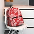 thumbnail image 6 of Goofa Red Hibiscus Flower Print Casual Backpack for Women Men,Waterproof High School Bookbag,Lightweight Travel Daypack,Classic College Backpack,Laptob Backpack, 6 of 6
