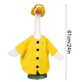 thumbnail image 3 of Large White Porch Goose Decoration, Easter Holiday Outdoor Yard Ornament, Classic Balcony Figure Display Prop, Front Lawn Decorative Centerpiece, Garden Statue, 3 of 7