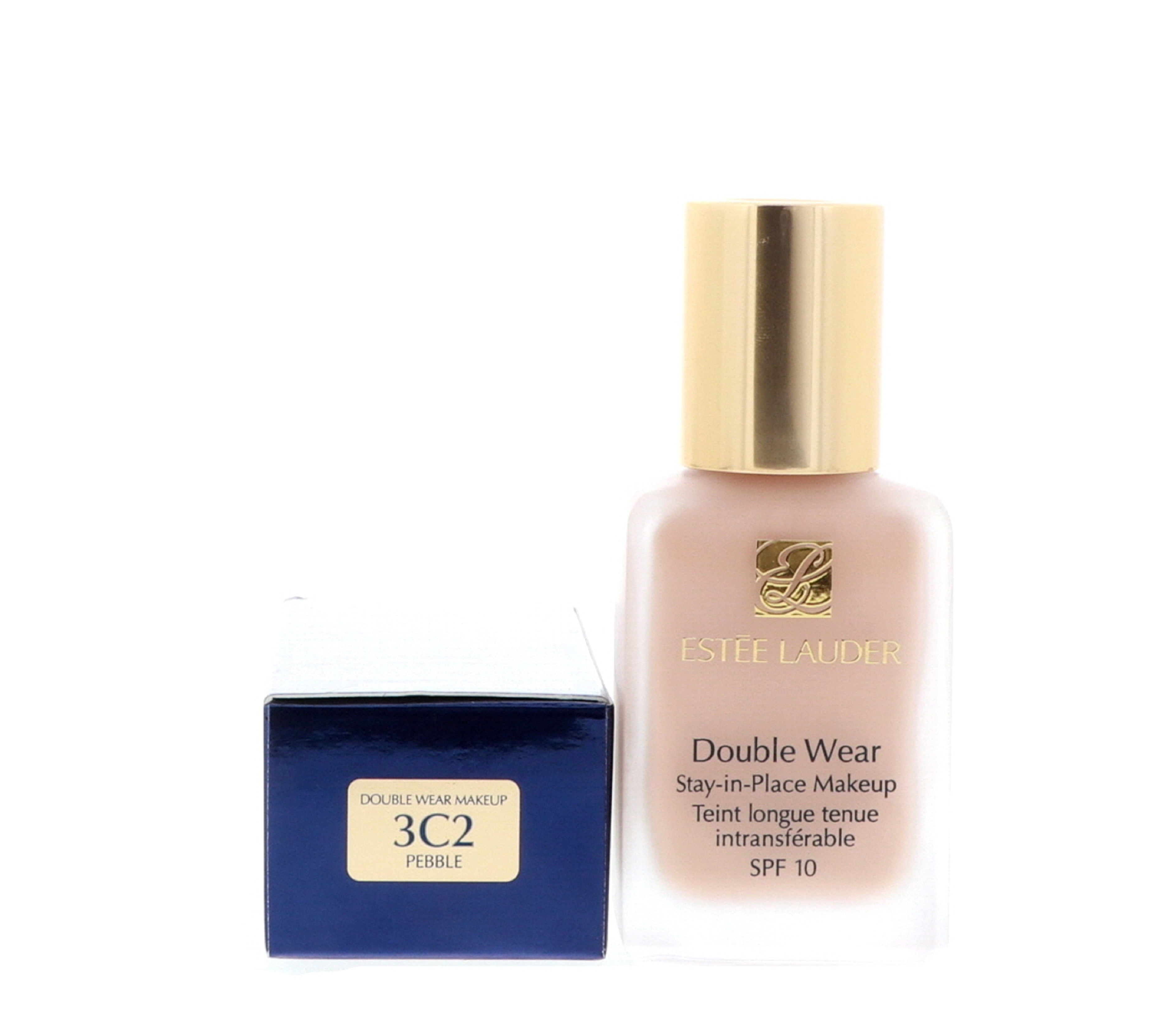 Estee Lauder Double Wear Stay-in-Place Makeup SPF10, 3C2 Pebble, 1 oz