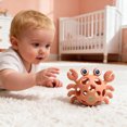 thumbnail image 5 of Crab Shaped Silicone Teether Rattle, 2-in-1 Infant Toy for Teething, Sensory Play & Fine Motor Skills, 5 of 10