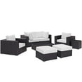 thumbnail image 2 of Ergode Convene 8 Piece Outdoor Patio Sectional Set - Espresso White, 2 of 5