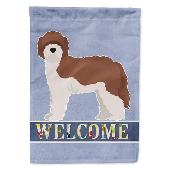 Sheepadoodle Welcome Garden Size Flag