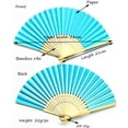 thumbnail image 4 of Chendee Black Hand Held Fan Chinese Japanese Folding Handheld Menopause, 4 of 8
