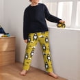 thumbnail image 5 of Gukieu Cartoon Bear Yellow Print Youth Home Trousers, Elastic Waistband with Pockets for Home and Outing, Suitable for Children Aged 5-16-Small, 5 of 6