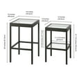 thumbnail image 3 of Evelyn&Zoe Alexis Rectangular & Square Nested Side Table, Blackened Bronze, 3 of 9