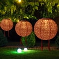 thumbnail image 2 of [Paquete 2 - borla] Linterna solar 25 cm y 10 pulgadas con Lámpara LED navideña (A-2 piezas), 2 of 9