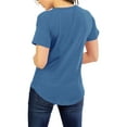 thumbnail image 2 of Hat and Beyond Women's Casual Scoop Neck Round Hem Top Short Sleeve Tee Shirt, 2 of 6