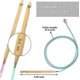 thumbnail image 2 of Tunisian Crochet Hooks Set - 23 Pieces 3-10mm - Bamboo Knitting Needle With Bead - Carbonized Bamboo Cable, 2 of 5