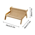 thumbnail image 2 of Sisal Chaise Longue pour Chat 2-en-1 Meuble pour Chat d'Intérieur avec Tapis à Gratter Intégré et Lit Confortable pour Animaux de Compagnie pour la Relaxation des Félins, 2 of 5