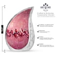 thumbnail image 2 of SUBSH Pink Butterfly Funeral Urns For Adult Ashes Women - Urns For Adult Male - Burial Urns Urn For Ashes For Women - Combo 1 Large & 1 Small - Urns For Ashes Adult Male Small, 2 of 2