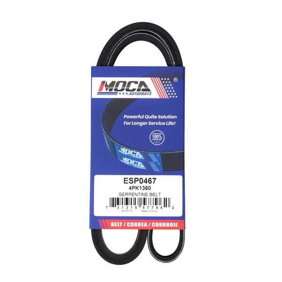 MOCA AUTOPARTS 4PK1360 Serpentine Belt Fit for 2013-2020 Ford Fusion 2.5L & 2013-2019 Ford Escape 2.0L 2.5L & 2014-2019 Ford Transit Connect 2.5L
