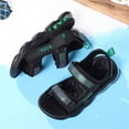thumbnail image 4 of Huowey Boys Sandals Double Adjustable Strap Lightweight Sandals Open Toe Casual Wear Sport Sandals, Green, 4 of 9