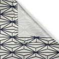 thumbnail image 3 of Ambesonne Geometric Kitchen Curtains, Vintage Tree Nature Art, 55"x45", Dark Blue and Cream, 3 of 3