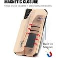 thumbnail image 6 of Phone Case for Samsung Galaxy S21 FE Gaxaly S 21 FE 5G Wallet Cover with Screen Protector and Zipper Credit Card Holder Stand Leather Cell Accessories Glaxay S21FE5G UW S21FE 21S G5 Women Men Beige, 6 of 13