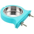 thumbnail image 1 of Cuenco para perros con forma de jaula, cuenco extraíble de acero inoxidable para perros, cuenco colgante para jaula de mascotas, cuenco grande para agua y comida para perros, gatos y conejos, 1 of 6