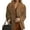 Brown, variant on Oversized Blazer Jacket Women Chic Office Casual Trendy Loose Versatile Structured Outerwear Black 2XL