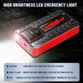 thumbnail image 3 of Queroig Car Jump Starter, 49800mAh Portable Charger Power Bank, Auto 12V Auto Battery Booster Pack with Smart Clamp Cables, USB Charge, LED Flashlight Jump Box Portable, 3 of 8