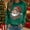 Army Green, variant on Sakmal Green No Hoodie Womens Sweatshirts Holiday Christmas Trendy Sweatshirts Casual Santa Claus Long Sleeve Shirts