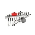 thumbnail image 1 of EastVita Metal Kitchen Rack for Storage and Organization Stainless Steel Wall Mount Shelf with 10 S Hooks for Hanging Pots, Pans, Cookware in Home and Restaurant, 1 of 9