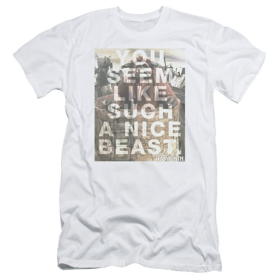 Labyrinth Nice Beast S/S Adult 30/1 T-Shirt White