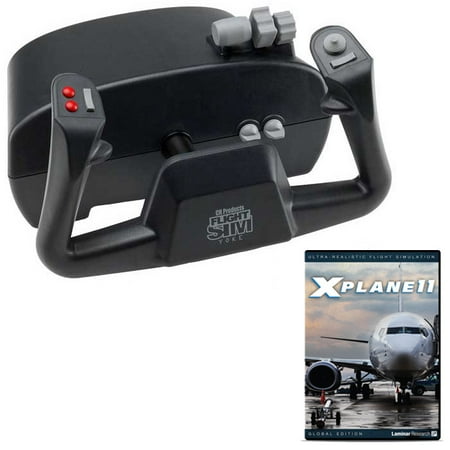 CH Products Flight Sim Yoke and X-Plane 11 DVD (Best Flight Sim Yoke)