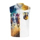 thumbnail image 5 of Camiseta sin mangas con cuello vuelto para hombre, estilo informal, a la moda, con estampado, cuello vuelto, sin mangas, bolsillos, deportiva, de poliéster, 5 of 5