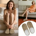 thumbnail image 6 of Chaqlin Classic Leopard Print Womens' House Shoes Soft Plush Warm Anti-slip Rubber Sole Cozy Comfy Lightweight Indoor Home Gifts Slippers, 6 of 7