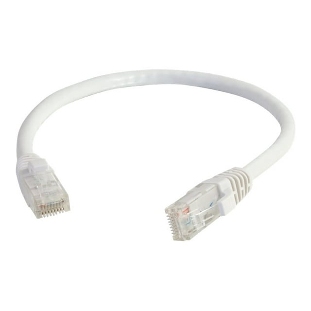 C2G 10 Pieds Cat6a Snagless Unshielded (UTP) Network Patch Ethernet Cable-White 10 Pieds - Câble de Raccordement - RJ-45 (m) à RJ-45 (m) - - UTP - CAT 6a - Moulé, Sans Accroc, Brin - Blanc