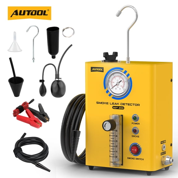 AUTOOL Automotive Smoke Machine EVAP Vacuum Smoke Leak Detector Kit