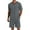 01-Dark Gray, variant on MINTREUS Men's Pajama Set Short Sleeved V-Neck 2-Piece Pajama Shorts With Pockets Pajamas For Men