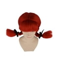 thumbnail image 5 of HPO Adult Women Farm Girl Red Wig with Braids, 5 of 7