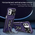 thumbnail image 3 of TECH CIRCLE Case for Motorola Moto G 5G 2023 Back Cover with Magnetic Kickstand+Metal Ring Holder, Shockproof Hybrid Covers [360 Degree Rotating Bracket] [Corner Protection] - Purple, 3 of 8
