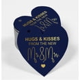 thumbnail image 2 of Inkdotpot 50 Pack Real Gold Foil Paper Tag Hugs & Kisses From The Wedding Favor Hang Tag, 2 of 6