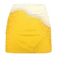 thumbnail image 3 of LEBONYARD Women High Waisted Pleated Skirts with Bottom Shorts,Women's New Color Oktoberfest Print Mid-waist Skirt Pants Sports Shorts Bottoming Skirt Pants Yellow XXL, 3 of 5