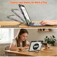 thumbnail image 4 of Magnetic Detachable Keyboard Case for iPad Pro 13" M4/M5, Backlit Trackpad, Pencil Holder, 360° Rotatable Kickstand,Black, 4 of 7