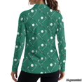 thumbnail image 2 of Jeiento Golf Club Women's Golf Shirts, Long Sleeve Sports Training Tops, V Neck Moisture Wicking Quick Dry Sun Protection Top for Court Practice and Outdoor Travel, 2 of 7