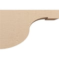 thumbnail image 3 of 11"W x 33"D x 22"H Classic Del Monte Rough Cedar Woodgrain TimberThane Corbel, Primed Tan, 3 of 6