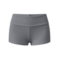 thumbnail image 2 of Cutuoiiu Women's Casual Solid Color Foldover Waist Shorts High Waist Stretchy with Pockets Summer Workout Daily Wear, 2 of 5