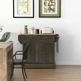 thumbnail image 6 of HOMCOM Kitchen Island on Wheels Kitchen Storage Cabinet Utility Cart Brown, 6 of 9